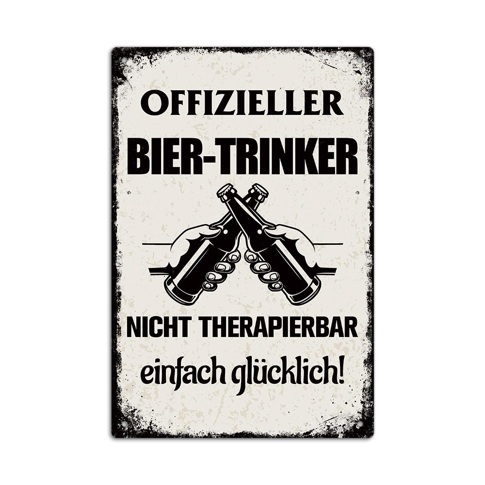 Декор 1 шт. Немецкая винтажная металлическая жестяная вывеска, настенный декор для дома, фермерского бара, паба, клуба, подарок для друзей, 7,9x11,8 дюймов