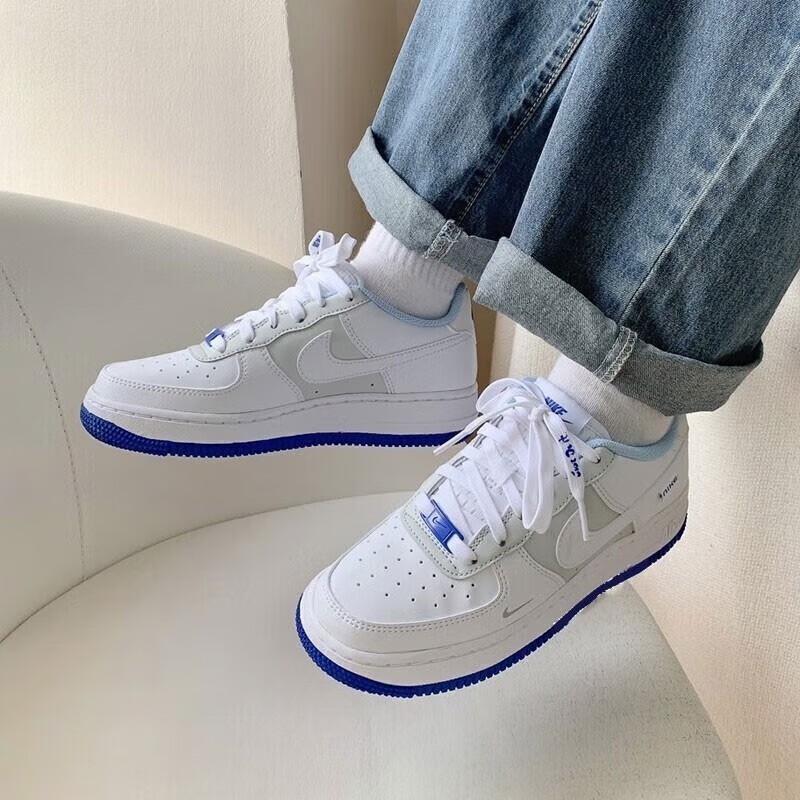 Nike Air Force 1 LV8 GS Just Stitch It — Детские кроссовки Hyper Royal White Photon-Dust FB1844-111