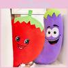 Vegetable Broccoli Peppers Eggplant Watermelon Plush Toy Stuffed Doll Gift Kids