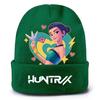 Kids Boys Girls Demon Hunters Rumi Zoey Mira Derpy Printed Knitted Hat Thread Velvet Cap Autumn Winter Warm Knitted Hat