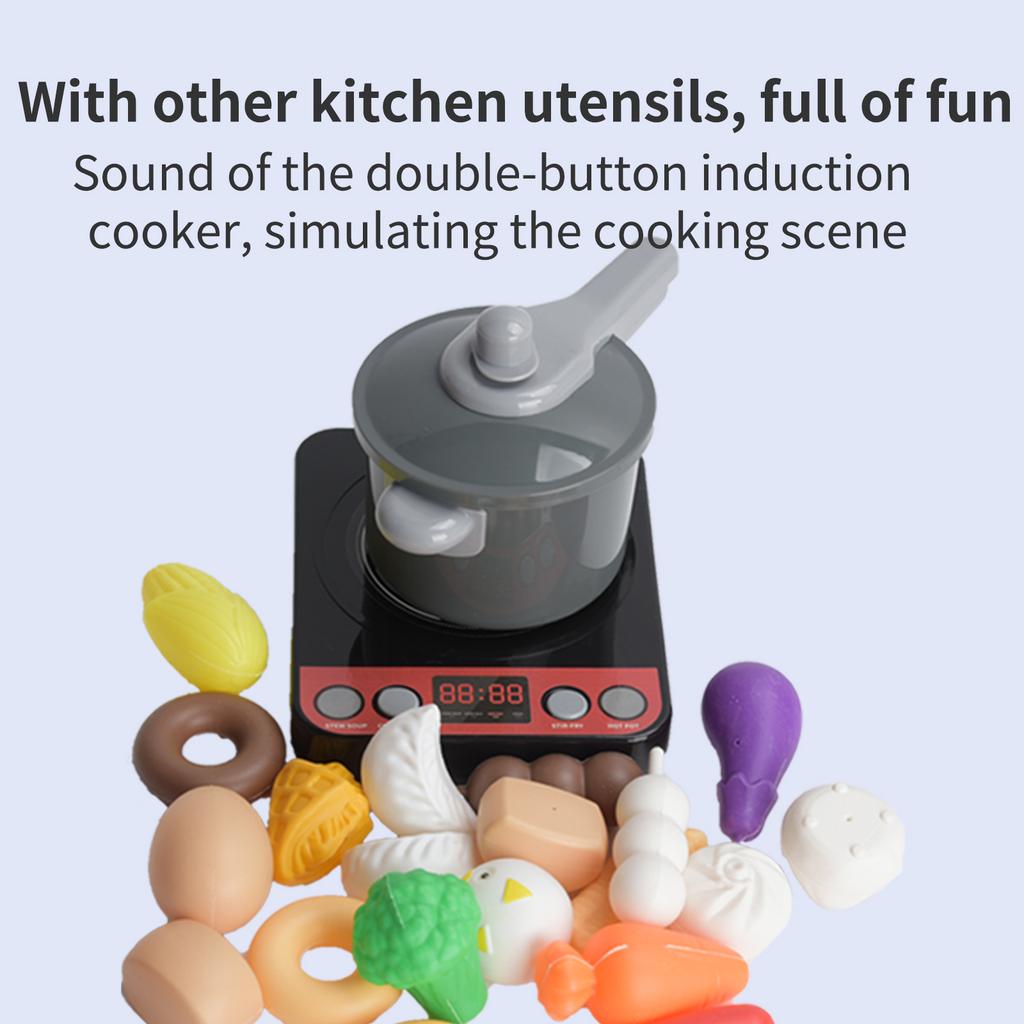 Guojia Children's Simulated Kitchenware Cooking Pressure Pot Cooking Kitchen Set Toys  Christmas Halloween Thanksgiving Birthday