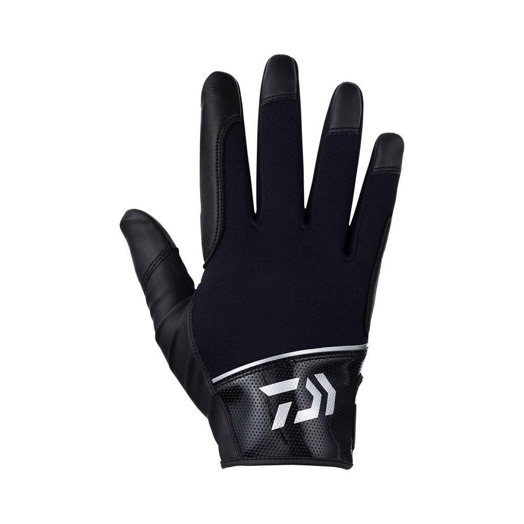 Daiwa Offshore Cold Protection Gloves Black Silver L Fishing DG-7223W
