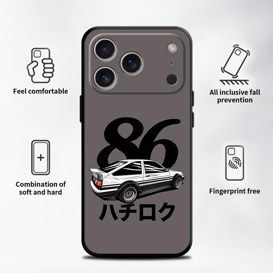 Япония Аниме Initial D Чехол для Apple iPhone 17 Pro Max 12 11 XR XS MAX 13 15 Pro 7 8 Air 16 14 Funda Чехол для телефона