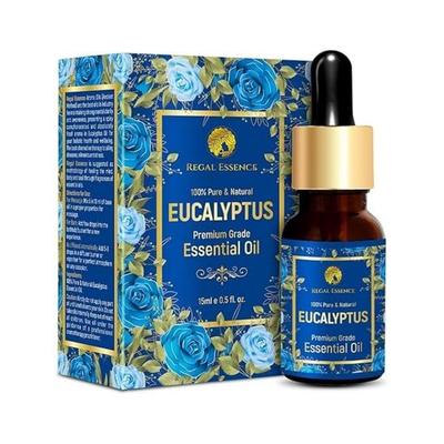 REGAL ESSENCE Эвкалиптовое масло | Эфирное масло эвкалипта | Эвкалиптовое масло от простуды и кашля, массажа, терапии кожи и ухода за волосами | 15 мл