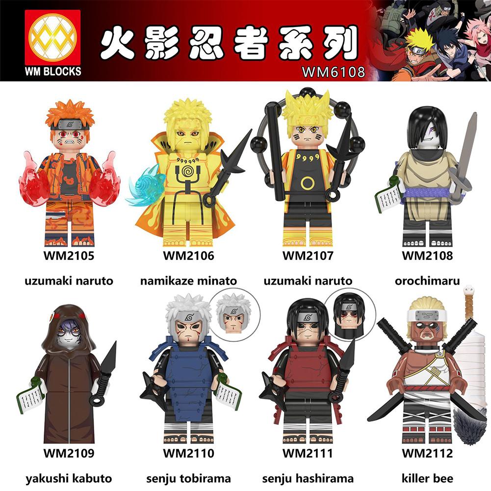 Building Block Minifigure Toy Series Uzumaki Namikaze Minato Minifigures