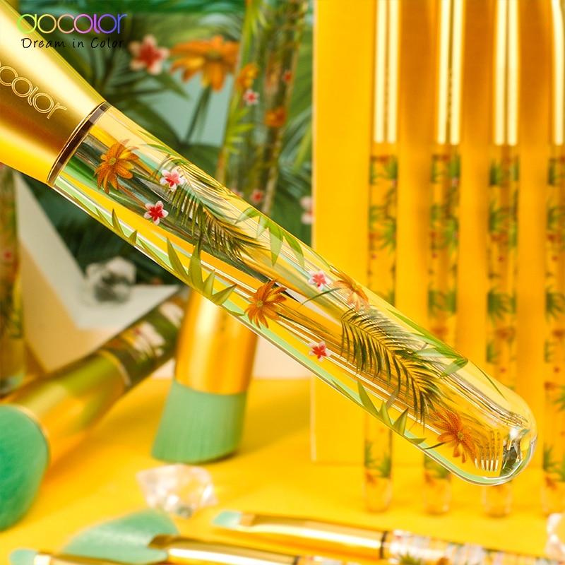 Docolor 14 шт., набор кистей для макияжа, профессиональная пудра, основа для теней, тени для век, кисти для макияжа, косметика, мягкие синтетические волосы