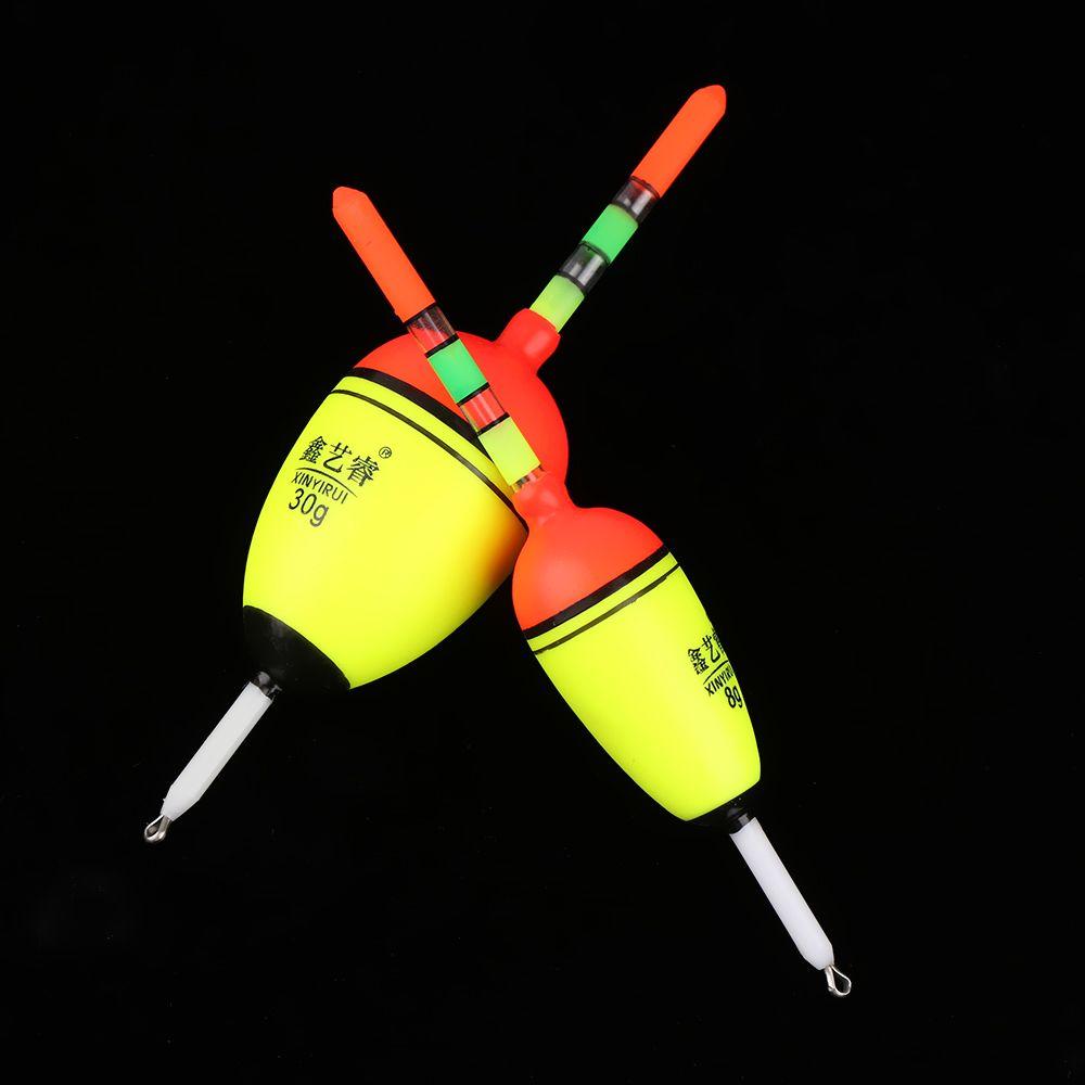 2pcs New Bobber Plastic Fishing Night Float Eva Foam Light Stick Ball Boia