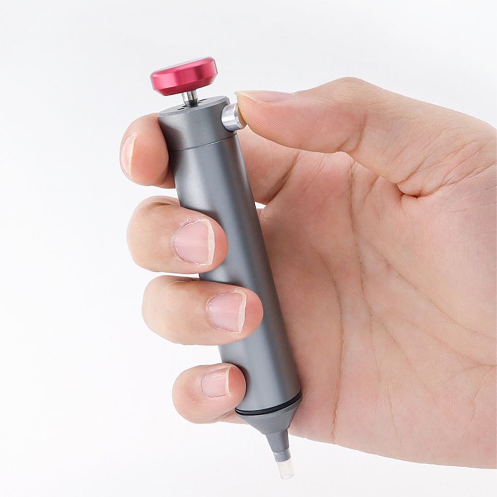 Алюминиевый насос для отсоса припоя, всасывающий пистолет для пайки, присоска, мощный вакуумный утюг, сварочный инструмент для ремонта электронных компонентов