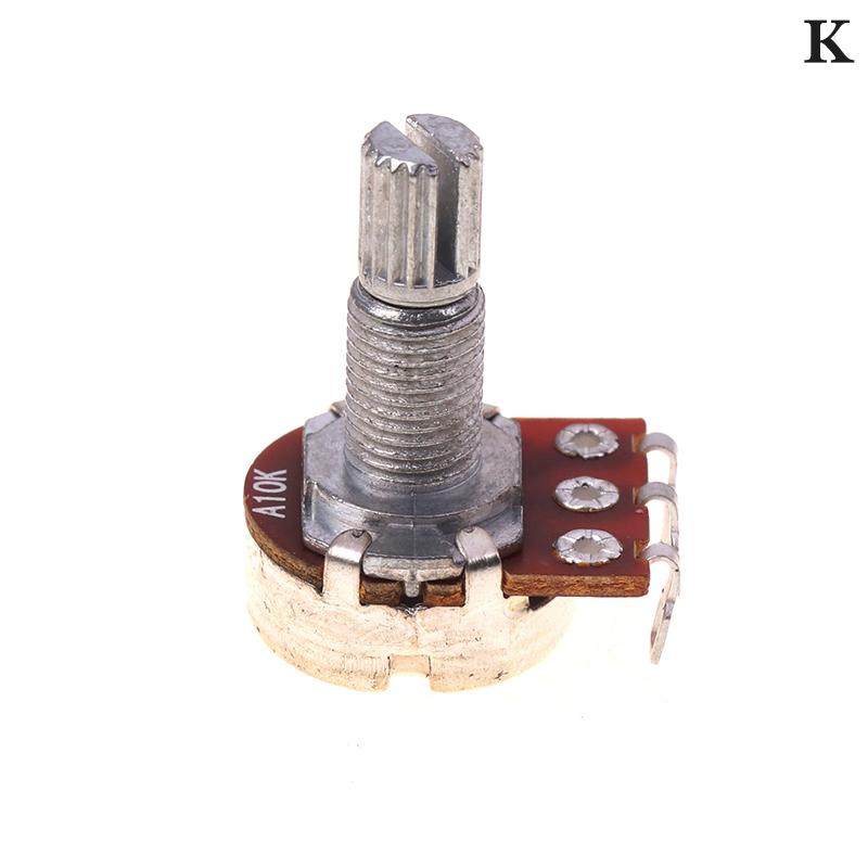 A500K B500K A250K B250K A50K B50K A25K B25K Потенциометр Шлицевой Маленький Пот Электрогитара Бас Эффект Усилитель Тон Громкость 18 Мм Вал Части