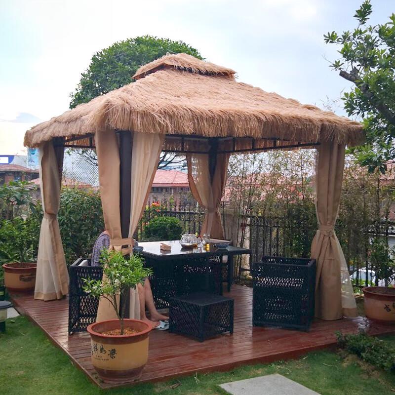 Outdoor Artificial Thatch Pavilion
