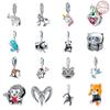 Original New 925 Sterling Silver Panda Chameleon Elephant Pendant Beads DIY Style Beaded Bracelet Accessories Bracelet Personalized Jewelry