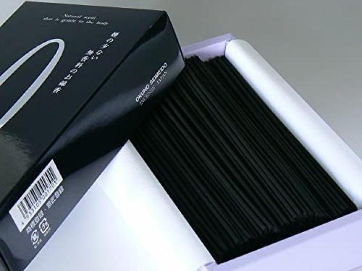 [Набор из 2 штук] Okuno Seimeido ZERO Благовония (крайность) Черный, 130 г x 2 коробки, Легкий дым, Без запаха (Низкий дым)