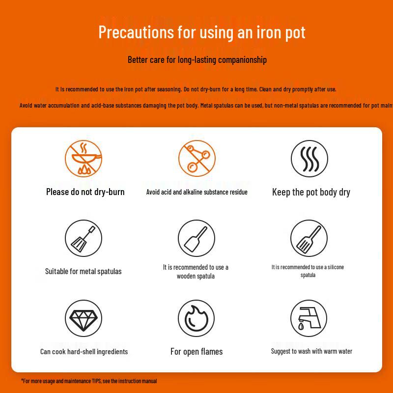 SUPOR 30cm Non-Coated Fine Iron Wok with Standable Lid