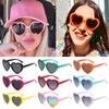 Party Beach Heart Shaped Sun Glasses Candy Color Love Shaped Shades  for Women
