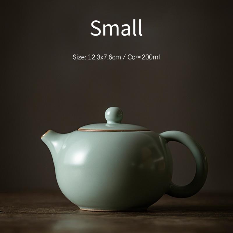 Ручной керамический чайник с кракелюрной глазурью, набор для чая кунг-фу
