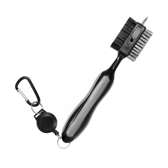 Щетка для гольф-клубов Инструмент для чистки гольф-клубов с магнитным выдвижным карабином Гольф