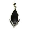 [P7069] - Silver 'Heaven' Onyx Pendant - 25x10 Mm