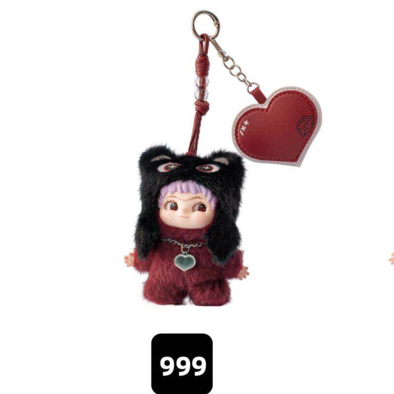 Genuine In Stock Wakuku 3.0 On A Roll Series  Dolls Cute Fluffy Collectable Figure Bag Charm Keychain Toys Holiday Gift