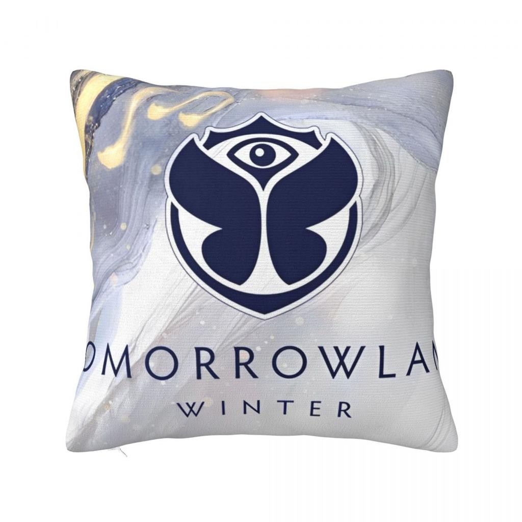 Tomorrowlandd Flag Pillowcase Polyester Cushion Cover Decorative Music Festival Throw Pillow Case Cover Home Square 18'