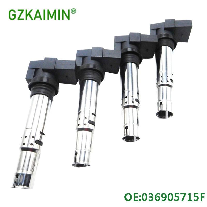 1pcs OEM 036905715F 036 905 715 F For VW Ignition Coil for Golf Polo Lupo A2 A3 Leon Ibiza Fabia 1.4 16v ELDOR