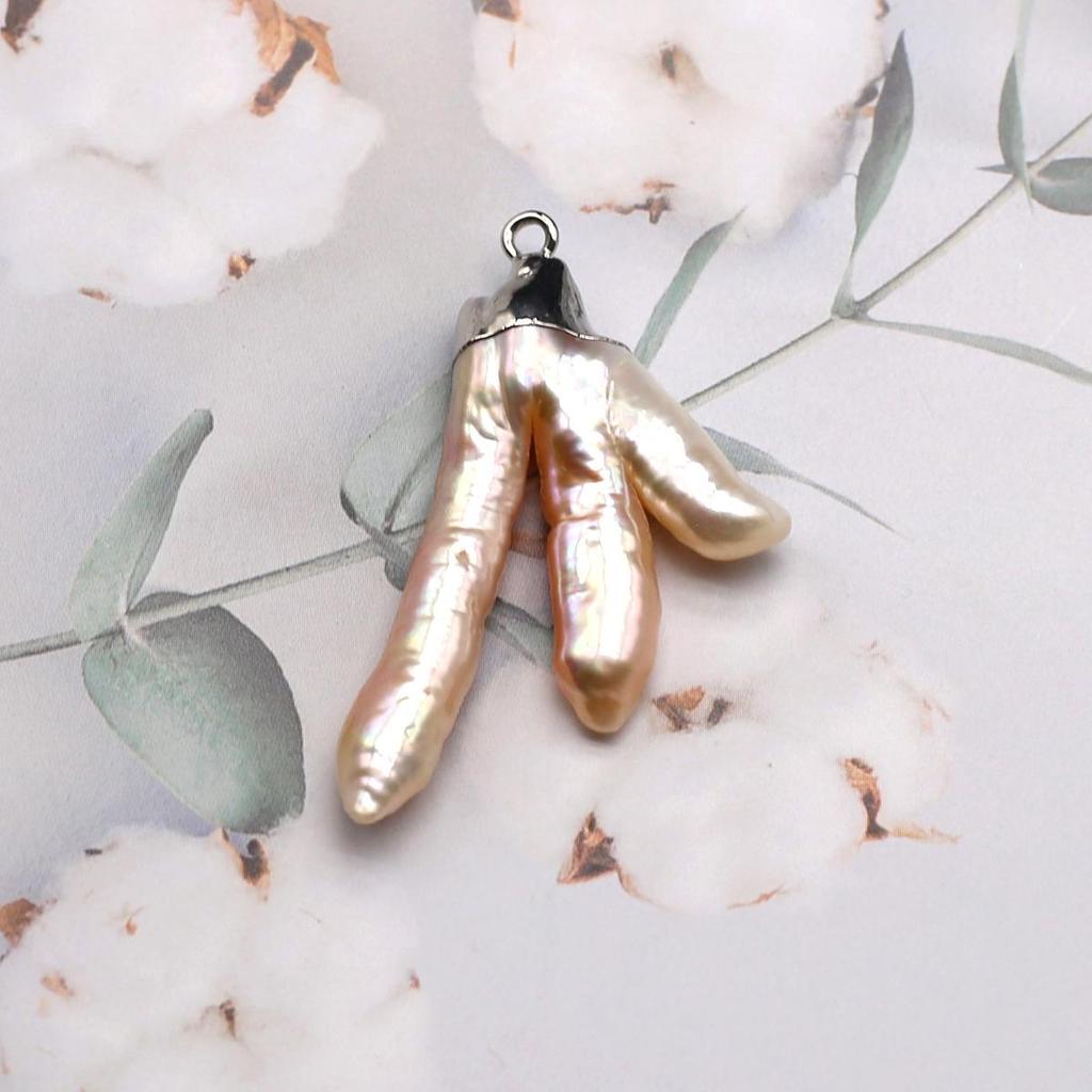 Pearl Pendant Freshwater Pearl Baroque Pendant For Jewelry Making DIY Necklace Accessory