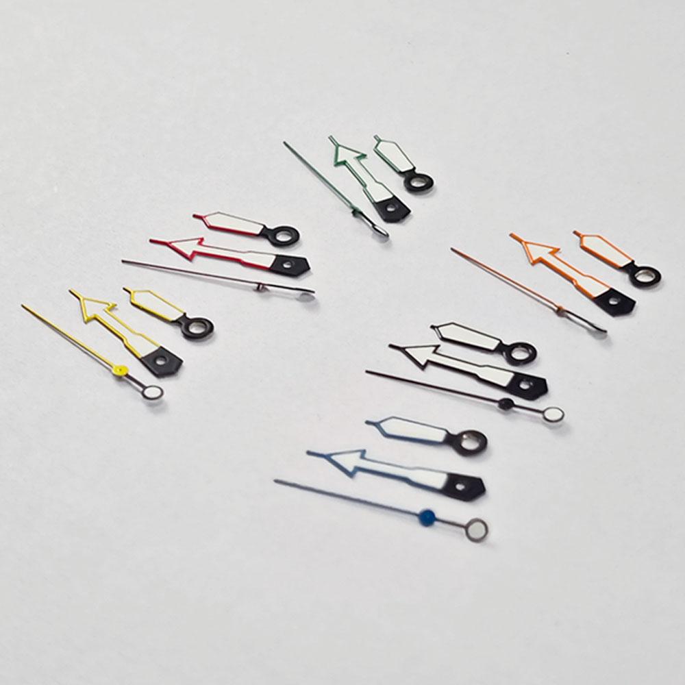 NH35 Watch Hands 8.5*12*12.5mm NH34 NH35A NH36 7S36 4R36 Pointers Green Luminou Orange Red Blue Green Black for Seiko Part
