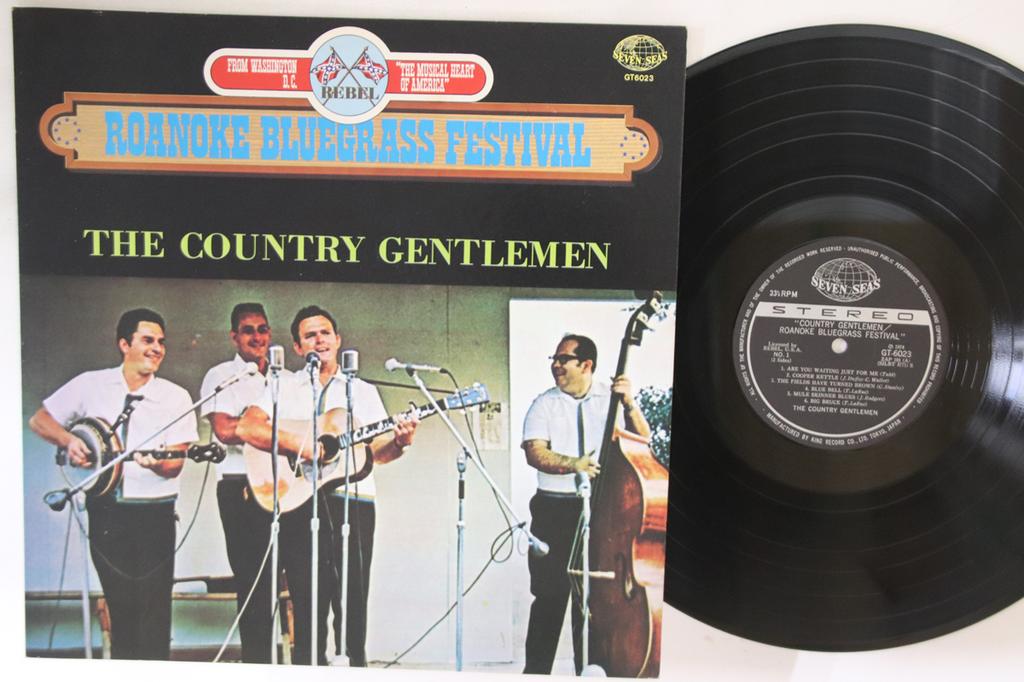LP Record COUNTRY GENTLEMEN - Roanoke Bluegrass Festival GT6023 SEVEN SEAS 1974 Japan Country Used