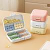 7 Grids Portable Mini Pill Box Double Sealed Medicine Storage Case Week Long Day Divided Lockable Drug Organizer Weekly Pill Box