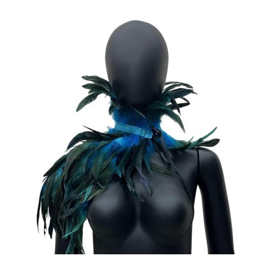 Готический стиль шаль павлин костюм женский шаль кружевной шарф перья винтажный готический плащ карнавальный костюм на Хэллоуин карнавальный костюм