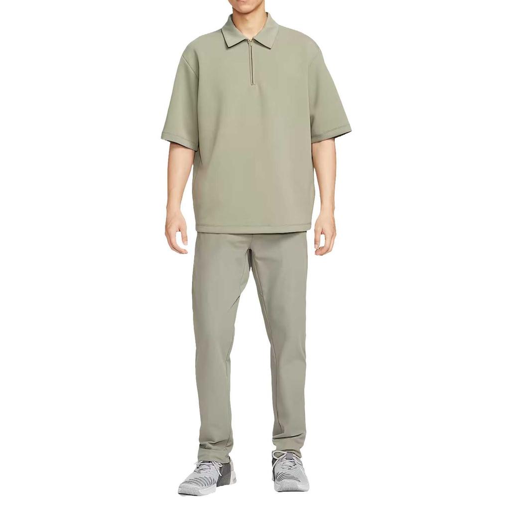 Nike Мужская футболка-поло Dri Fit Светло-зеленая Армейский цвет Воротник Умеренный Другое IF2909-320