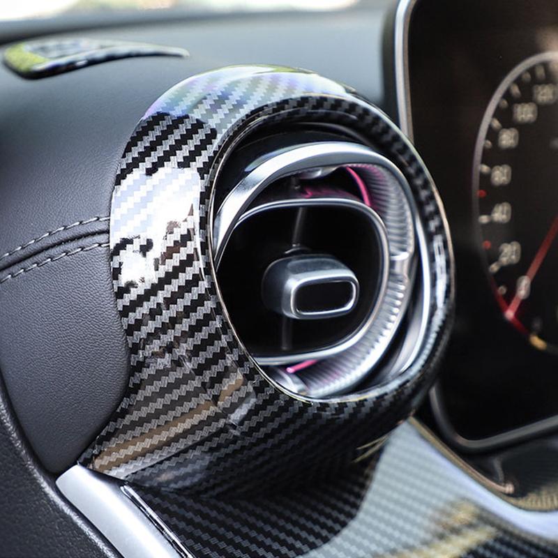 ABS передняя сторона задний ряд кондиционер вентиляционное отверстие крышка рамка накладка для Mercedes-Benz C-Class W206 C180 C200 C300