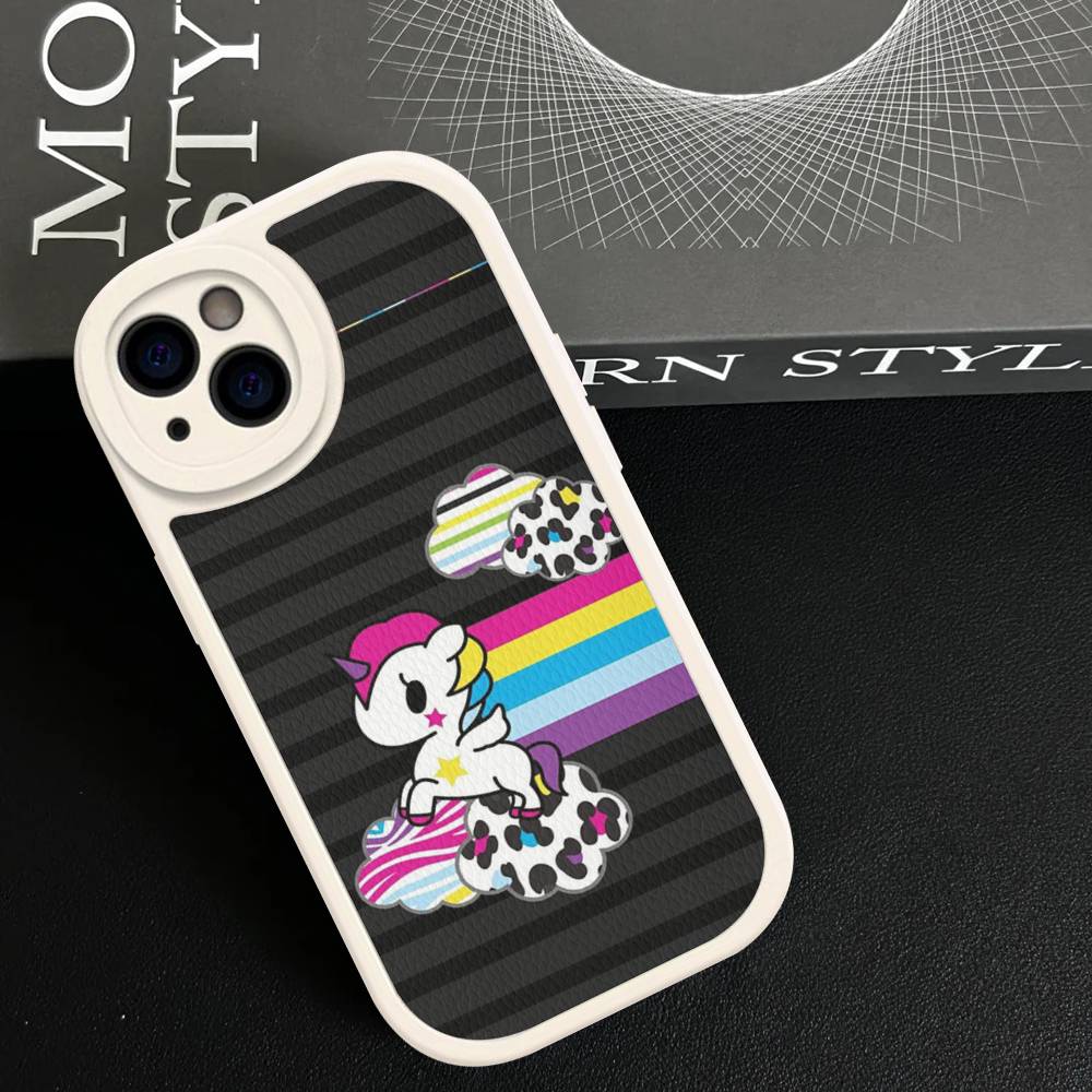 Japan Tokidoki Phone Case For IPhone 16 15 14 13 12 11 Pro Max Plus Leather Soft Cover