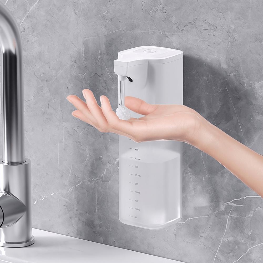 Инфракрасный датчик Автоматический дозатор мыла 550 мл Вместимость Бесконтактный дизайн Умный дозатор пены Дозатор пены USB-зарядка