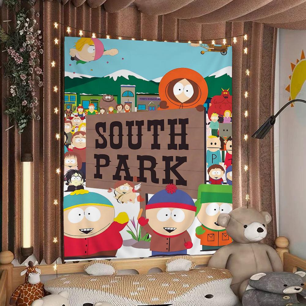 Мультяшный SouthparkS Мультяшный Гобелен Настенное Украшение Домашний Декор для Дома