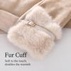 Plush Lining Touch Screen Gloves Windproof Thick Gloves Fashion Winter Gloves  Women