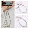 Yousheng Mobile Phone Wrist Strap Beaded Faux Pearl Charm Anti-Theft Phone Lanyard Fashionable Hands-Free Bracelet Rhinestone Phone Strap