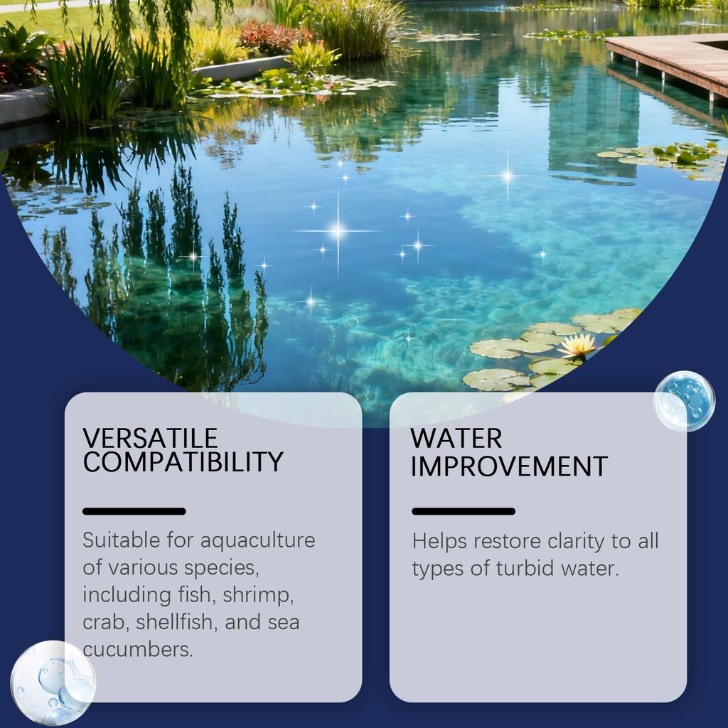 Мощный порошок для очистки воды в аквариуме, Очищающий качество воды, Прозрачный и долгодействующий порошок для ухода за очисткой воды