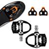Bicycle Locking Pedals Bike Clipless Pedal Lightweight Nylon Bicycle Pedals Adjustable SPD-SL System Cycling Accessories