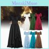 Lady Renaissance Medieval Gown Dress Cosplay Decoration Costume Set Performance