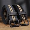 Men's Canvas Belt Casual Retro Women's Belt Outdoor Sports Belt With Jeans Belt Breathable Lightweight Eyelet Belt For Men Women