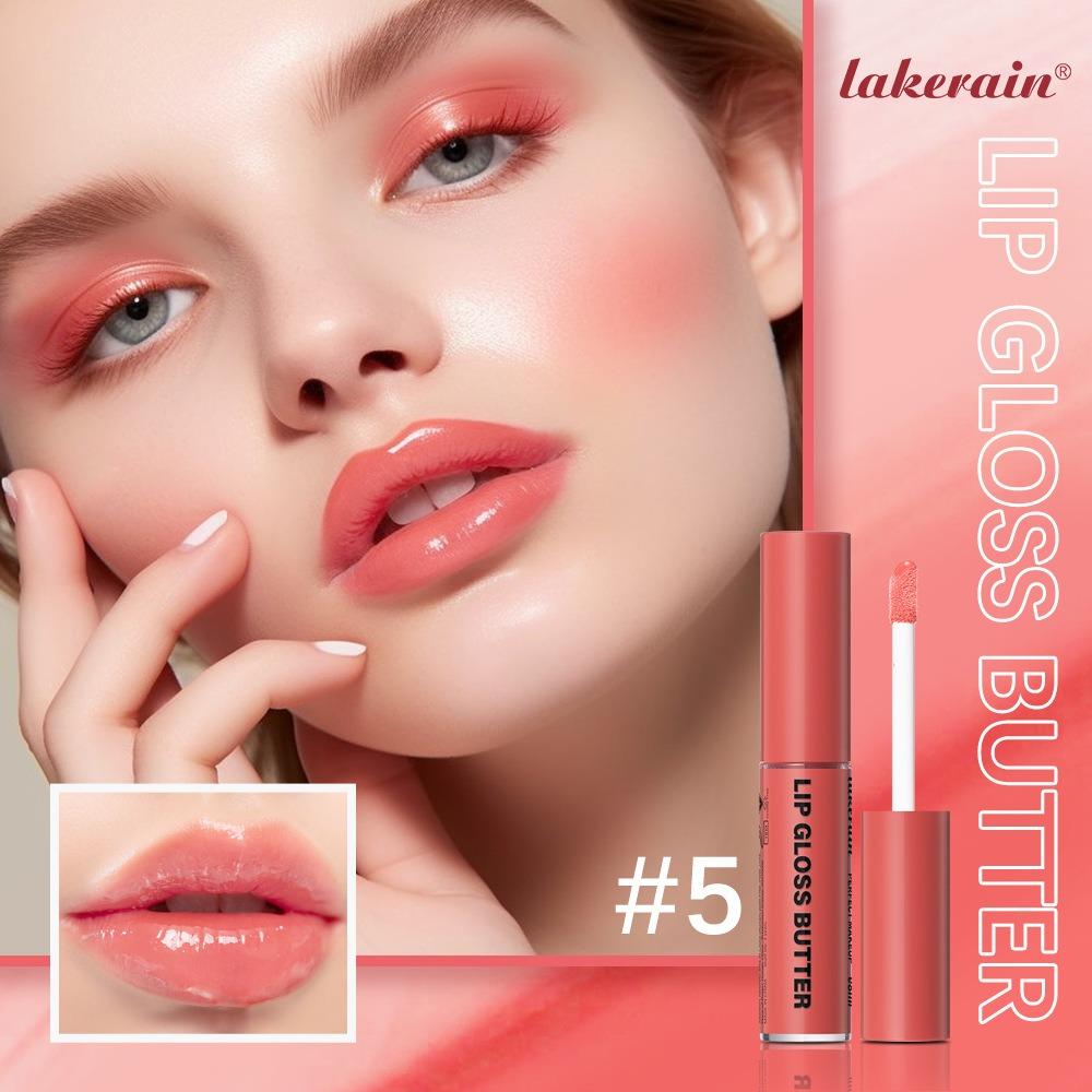Lakerain Butter Light Lip Glaze Питательный зеркальный блеск для губ Стойкая цветная глазурь для губ Жидкость для окрашивания губ