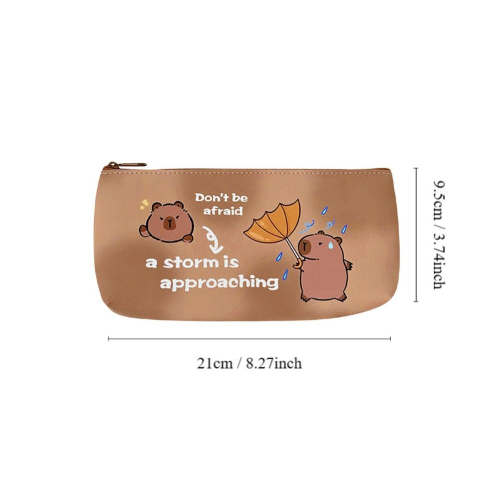 Kawaii Пенал Capybara Канцелярский Мешочек Для Хранения Милая Ручка Сумка Студент