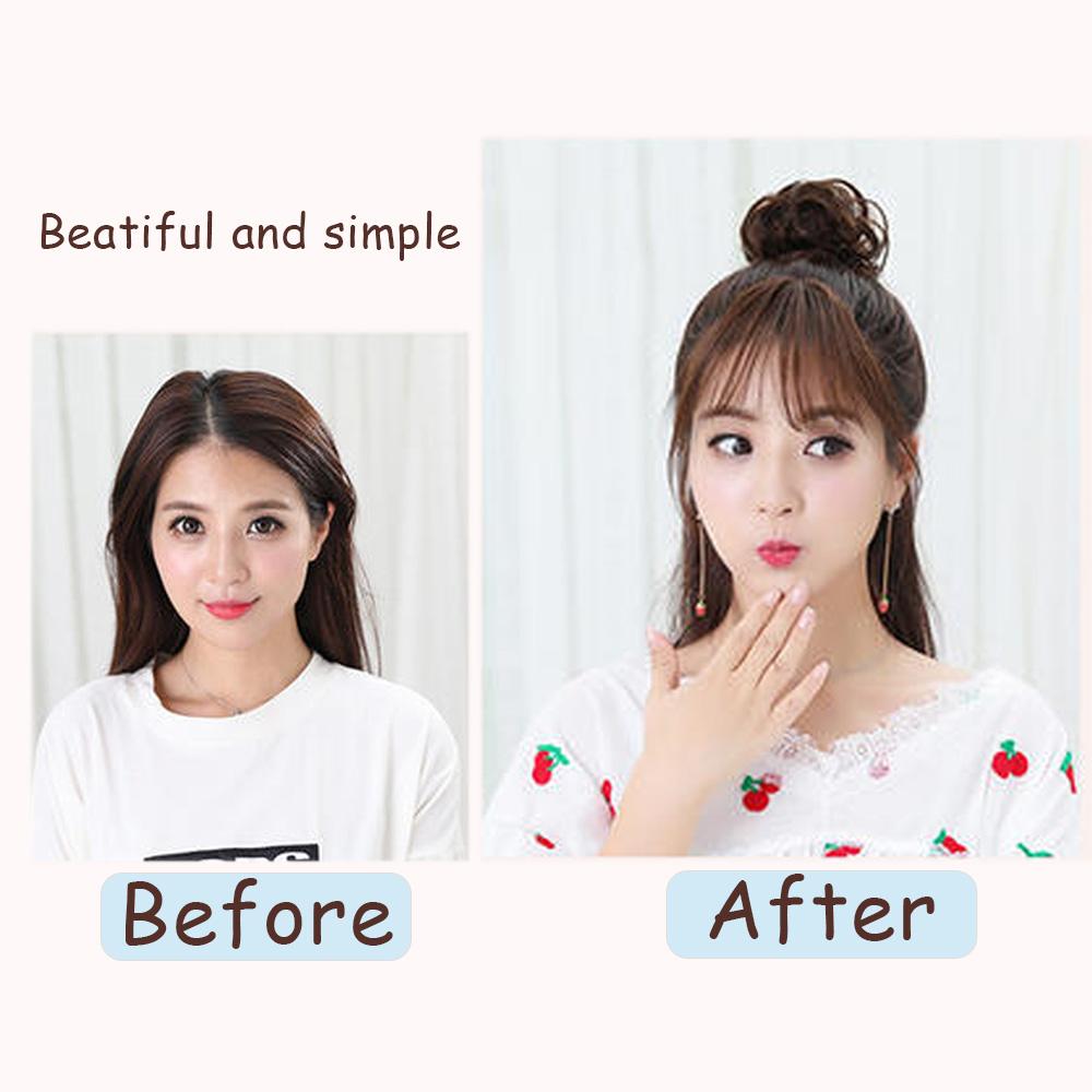 Bybrana Ladies Wear Clip-On Hair To Groom Their Hair Every Day. Natural Synthetic Hair