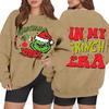Women's Casual Fashion Long Sleeve Christmas Printed Round Neck Sweatshirt Top