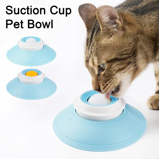 2 шт. миски для вылизывания для собак, забавная миска-медленный кормораздатчик, интерактивная игрушка, миска для вылизывания для домашних животных, дозатор полужидких и жидких лакомств с вращающимся шариком для собак и кошек