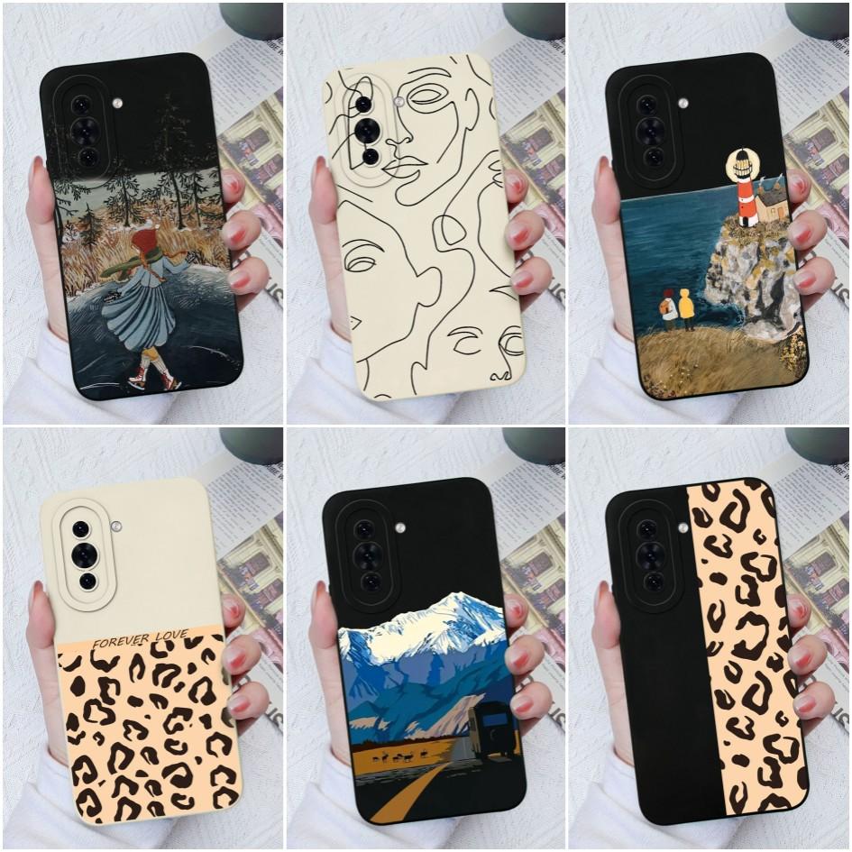 For Huawei P30 P40 Lite Nova 8i 6 7 9 10 11 Pro Y61 Phone Case Fashion Black White Soft Silicone Shockproof Cover Camera Protection For Huawei Bumper