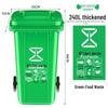 240l thickened green waste bin with lid