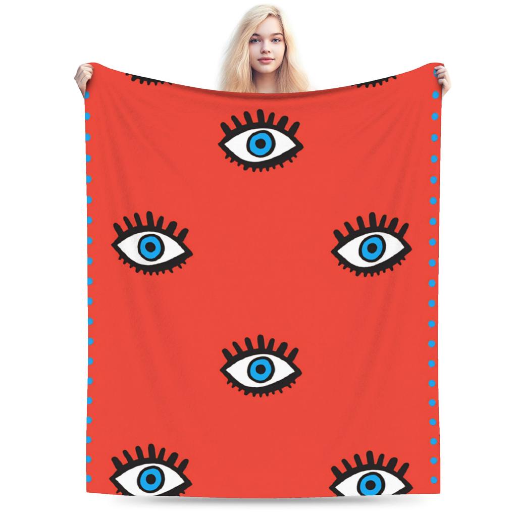 Eye Pattern Blanket Quality Warm Soft Throw Blanket Spring Boy Girl Couch Bed Print Bedspread