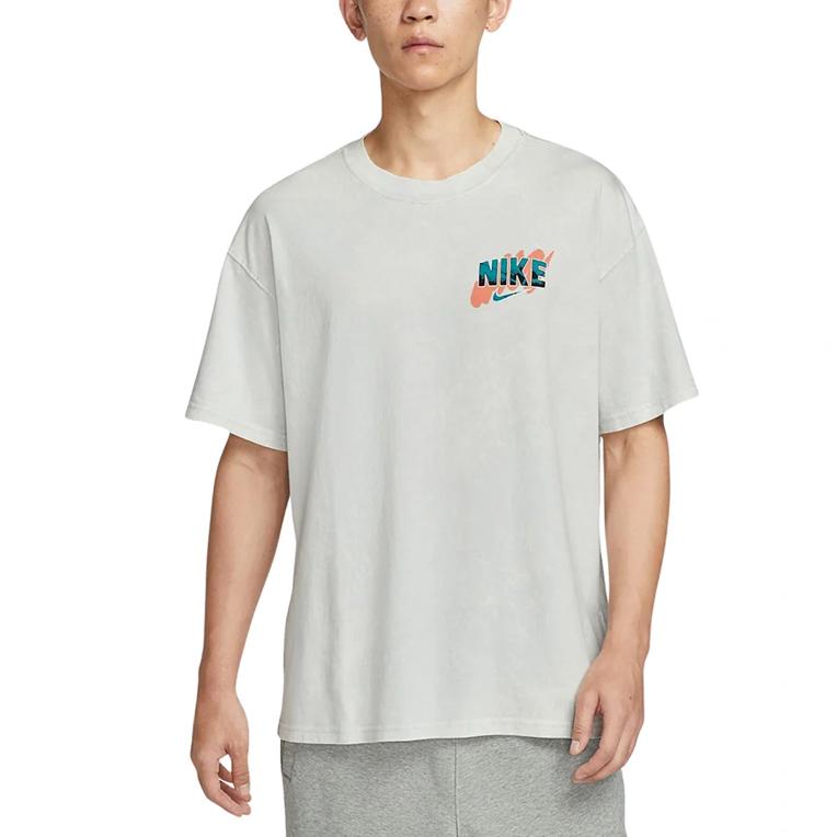 Nike Спортивная футболка с круглым вырезом, повседневный пуловер, футболка с коротким рукавом, мужские топы HV1769-025