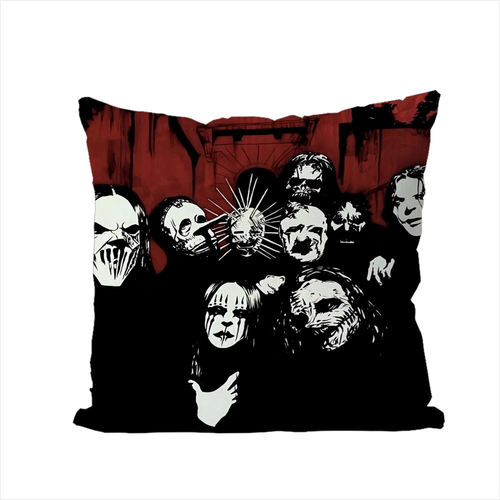 Band SSlipknot Pillow Case For Car Sofa Decorative Home Doublesided Print Plush Square Throw Pillow Cushion Cover